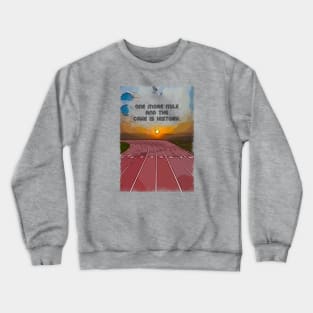 Fasbytes runners funny one more mile Crewneck Sweatshirt